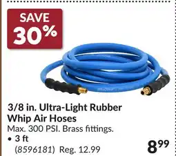 Princess Auto 3/8 in. Ultra-Light Rubber Whip Air Hoses • 3 ft offer