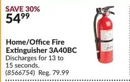Princess Auto Home/Office Fire Extinguisher 3A40BC offer