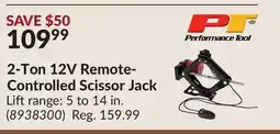 Princess Auto Performance Tool 2-Ton 12V Remote- Controlled Scissor Jack offer