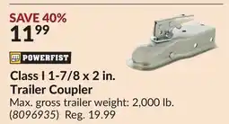 Princess Auto Class I 1-7/8 x 2 in. Trailer Coupler offer