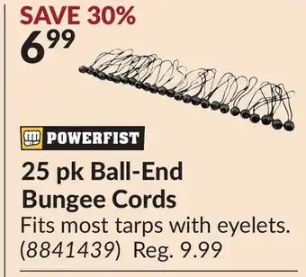Princess Auto 25 pk Ball-End Bungee Cords offer