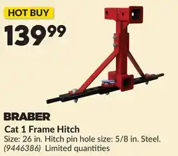 Princess Auto Cat 1 Frame Hitch offer