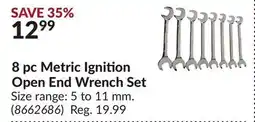 Princess Auto 8 pc Metric Ignition Open End Wrench Set offer