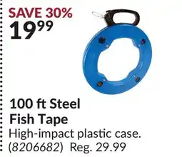 Princess Auto 100 ft Steel Fish Tape offer