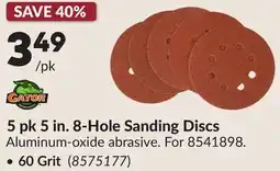 Princess Auto 5 pk 5 in. 8-Hole Sanding Discs offer