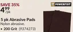 Princess Auto POWERFIST 5 pk Abrasive Pads offer