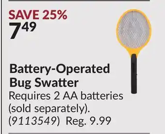 Princess Auto Battery-Operated Bug Swatter offer