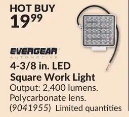 Princess Auto 4-3/8 in. LED Square Work Light offer