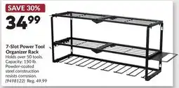 Princess Auto 7-Slot Power Tool Organizer Rack offer