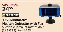 Princess Auto 12V Automotive Heater/Defroster with Fan offer