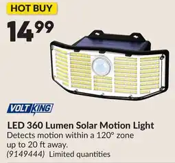 Princess Auto LED 360 Lumen Solar Motion Light offer