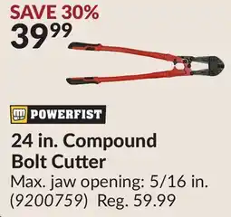 Princess Auto 24 in. Compound Bolt Cutter offer
