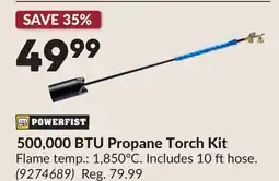 Princess Auto 500,000 BTU Propane Torch Kit offer