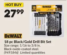 Princess Auto 18 pc Black/Gold Drill Bit Set offer