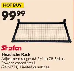 Princess Auto Headache Rack offer