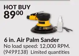 Princess Auto 6 in. Air Palm Sander offer