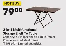 Princess Auto 2-in-1 Multifunctional Storage Shelf To Table offer