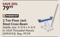 Princess Auto 2 Ton Floor Jack Steel Cross Beam offer