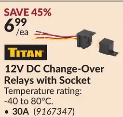 Princess Auto 12V DC Change-Over Relays with Socket offer