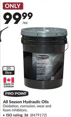 Princess Auto All Season Hydraulic Oils offer