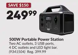 Princess Auto 500W Portable Power Station offer