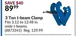 Princess Auto 3 Ton I-beam Clamp offer