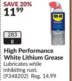 Princess Auto High Performance White Lithium Grease offer