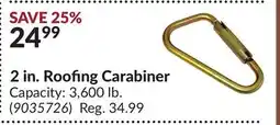 Princess Auto 2 in. Roofing Carabiner offer