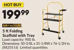 Princess Auto 5 ftFolding Scaffold with Tray offer