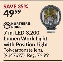 Princess Auto 7 in. LED 3,200 Lumen Work Light with Position Light offer