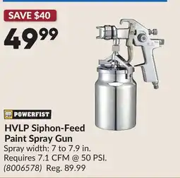 Princess Auto HVLP Siphon-Feed Paint Spray Gun offer