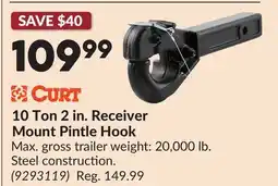 Princess Auto 10 Ton 2 in. Receiver Mount Pintle Hook offer