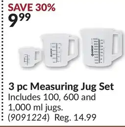 Princess Auto 3 pc Measuring Jug Set offer