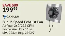 Princess Auto 8 in. 2-Speed Exhaust Fan offer