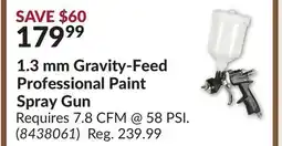 Princess Auto 1.3 mm Gravity-Feed Professional Paint Spray Gun offer