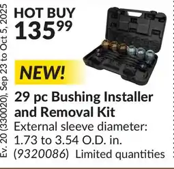 Princess Auto 29 pc Bushing Installer and Removal Kit offer