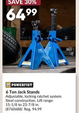 Princess Auto 6 Ton Jack Stands offer