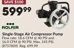 Princess Auto Single-Stage Air Compressor Pump offer