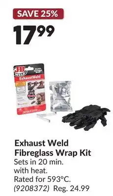 Princess Auto Exhaust Weld Fibreglass Wrap Kit offer