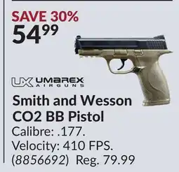 Princess Auto Smith and Wesson CO2 BB Pistol offer