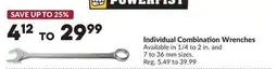 Princess Auto Individual Combination Wrenches offer