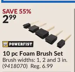 Princess Auto 10 pc Foam Brush Set offer