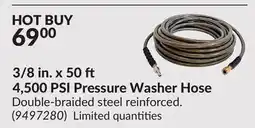Princess Auto 3/8 in. x 50 4,500 PSI Pressure Washer Hose offer
