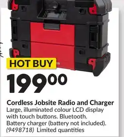 Princess Auto Cordless Jobsite Radio and Charger offer
