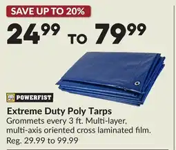 Princess Auto Extreme Duty Poly Tarps offer