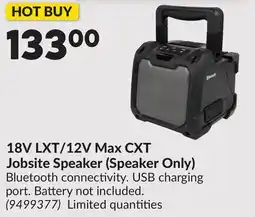 Princess Auto 18V LXT/12V Max CXT Jobsite Speaker (Speaker Only) offer