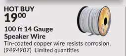 Princess Auto 100 ft14 Gauge Speaker Wire offer