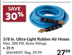Princess Auto 3/8 in. Ultra-Light Rubber Air Hoses • 25 ft offer