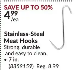 Princess Auto Stainless-Steel Meat Hooks 7 in offer