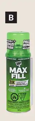 Princess Auto MAX FILL Foam Sealant offer